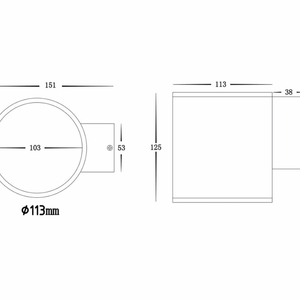 Porter Round Wall Light - Urban Lighting