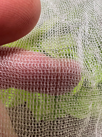 Plastic-free biodegrabable insect netting InsectoNet fabric netting close-up