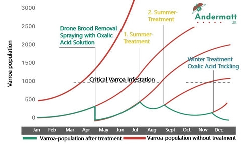 Year-round varroa mite treatment graph 1