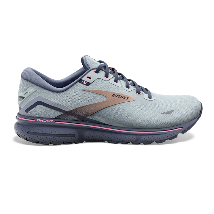 Brooks 120380-450 Women's GHOST 15 Road Running Shoes Peacoat Pearl Salt  Air - Family Footwear Center