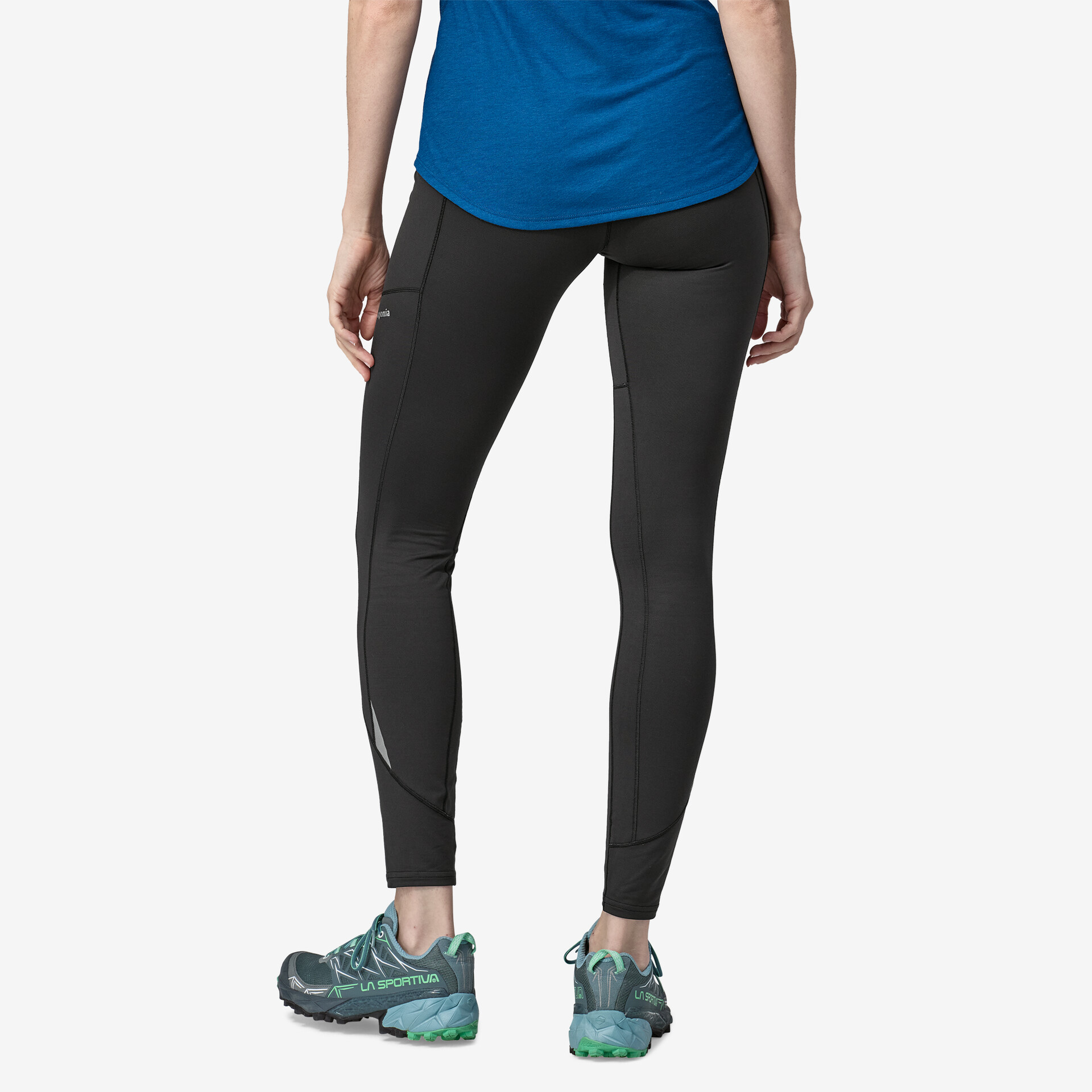 Patagonia Endless Run 7/8 Tights Running Hiking Current Blue Medium in 2024