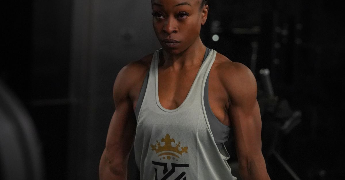 woman wearing a gym vest