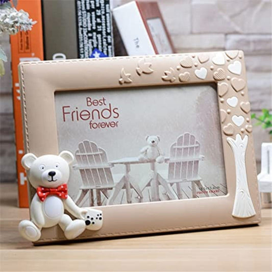 Teddy Bear Photo Frame Chocolate 7 inch for Kids - Brown/Light Shade freeshipping - GeekGoodies.in