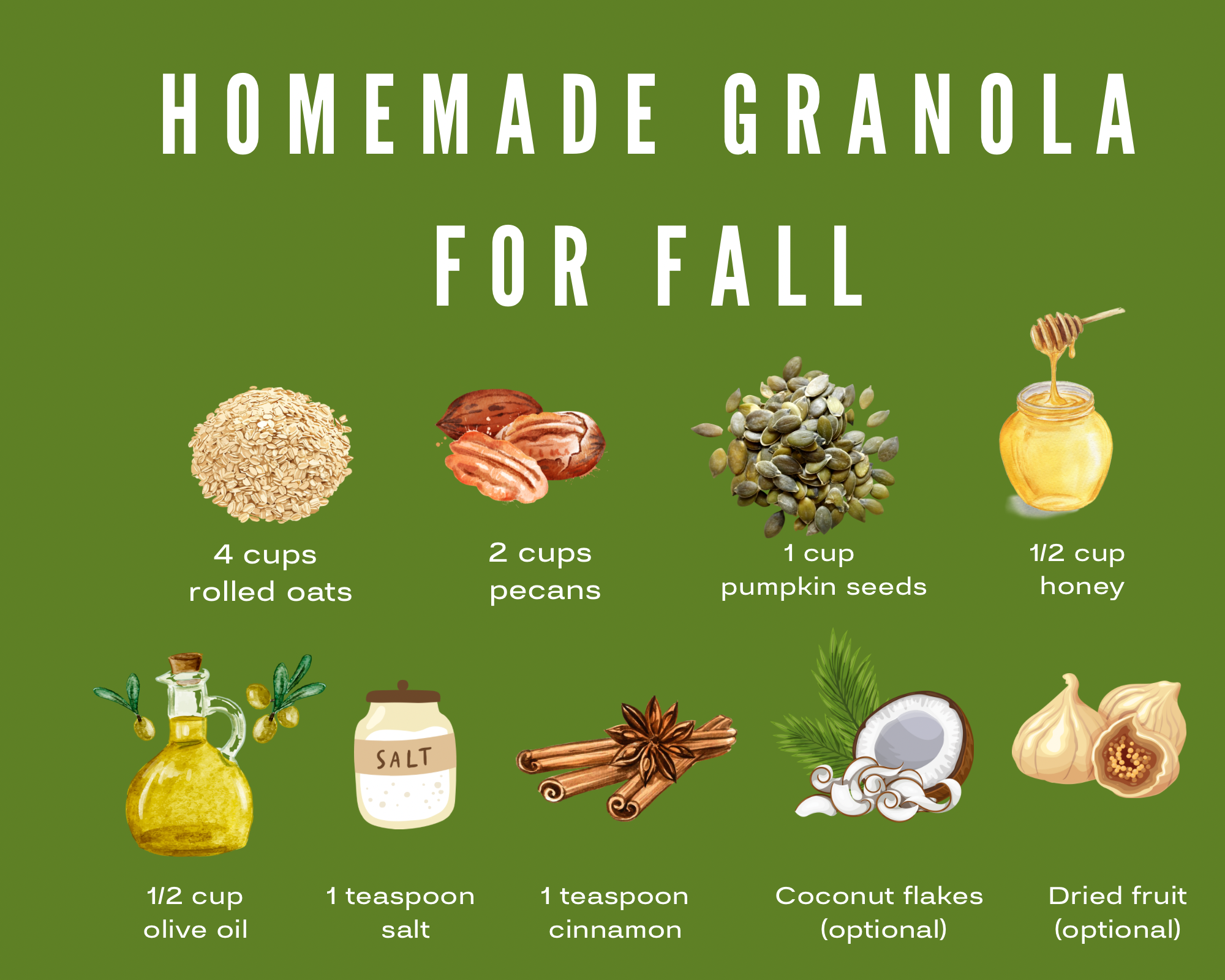 Granola ingredients