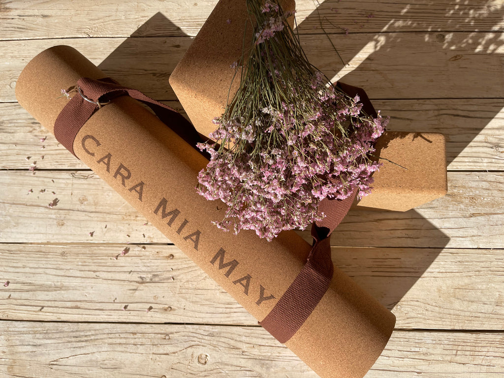 Natural Cork Yoga Mat with Agave Design – Caramiamay