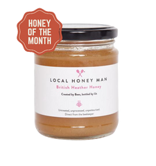 Local Honey Man, British Heather Honey, Honeycombers November 2021 Honey of the Month chosen by Olly Smith