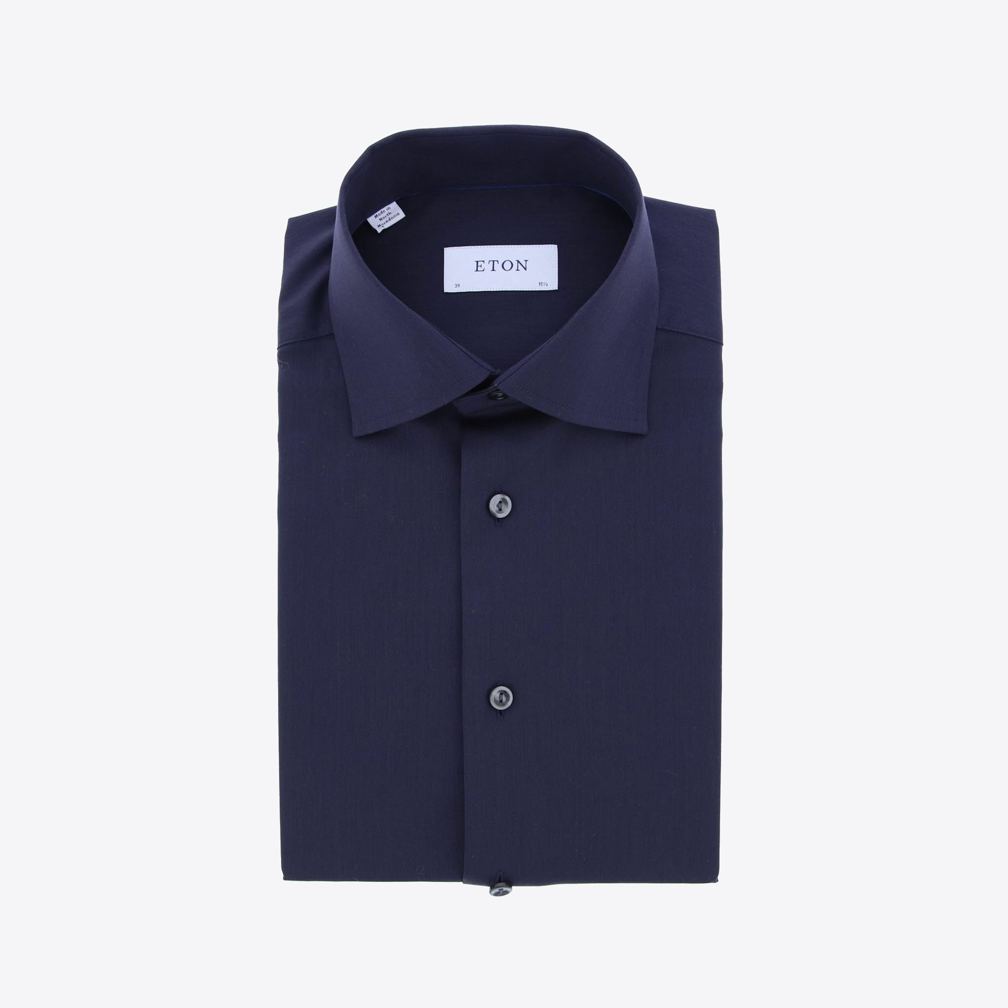 Eton Hemd Blauw