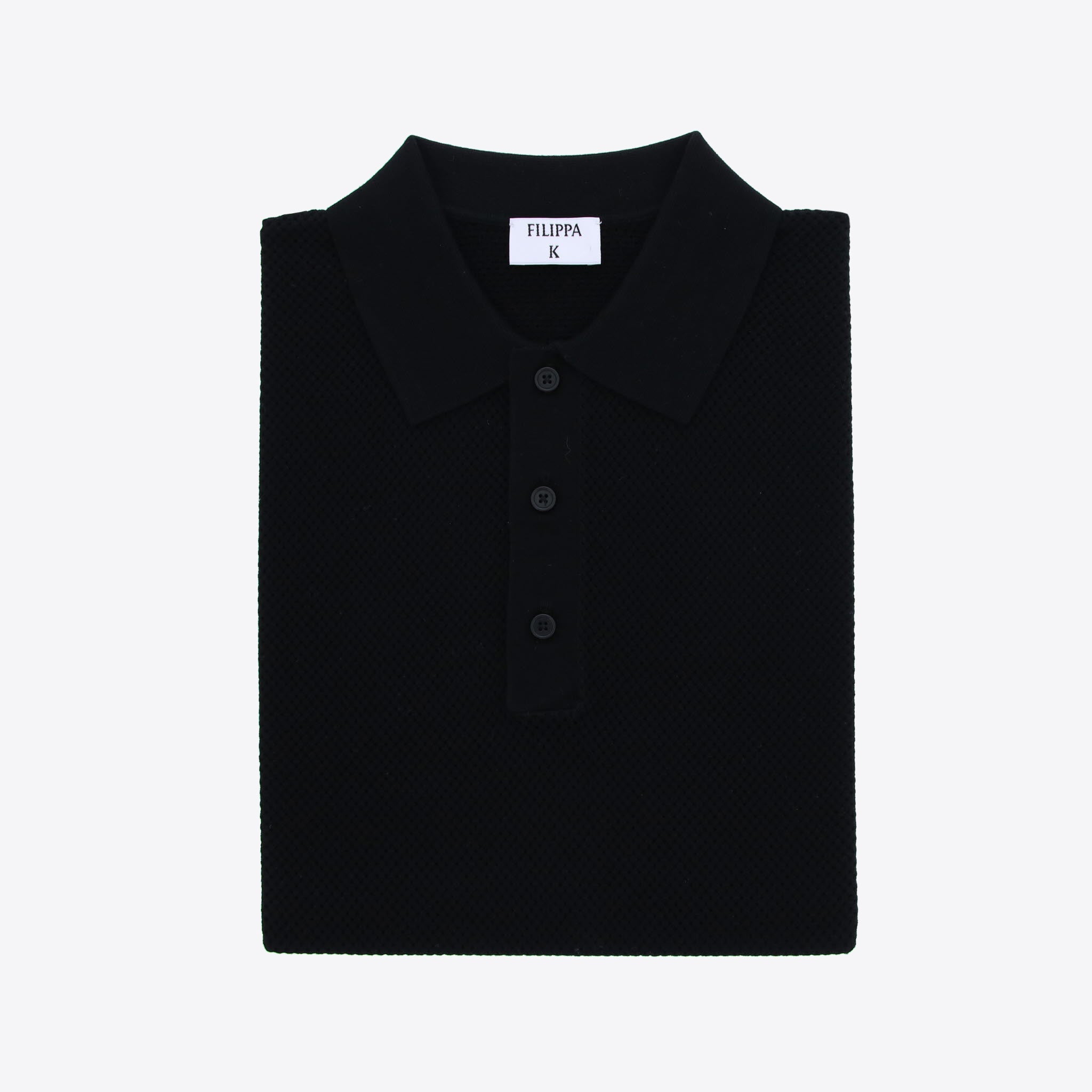 Filippa K Pull Polo Zwart