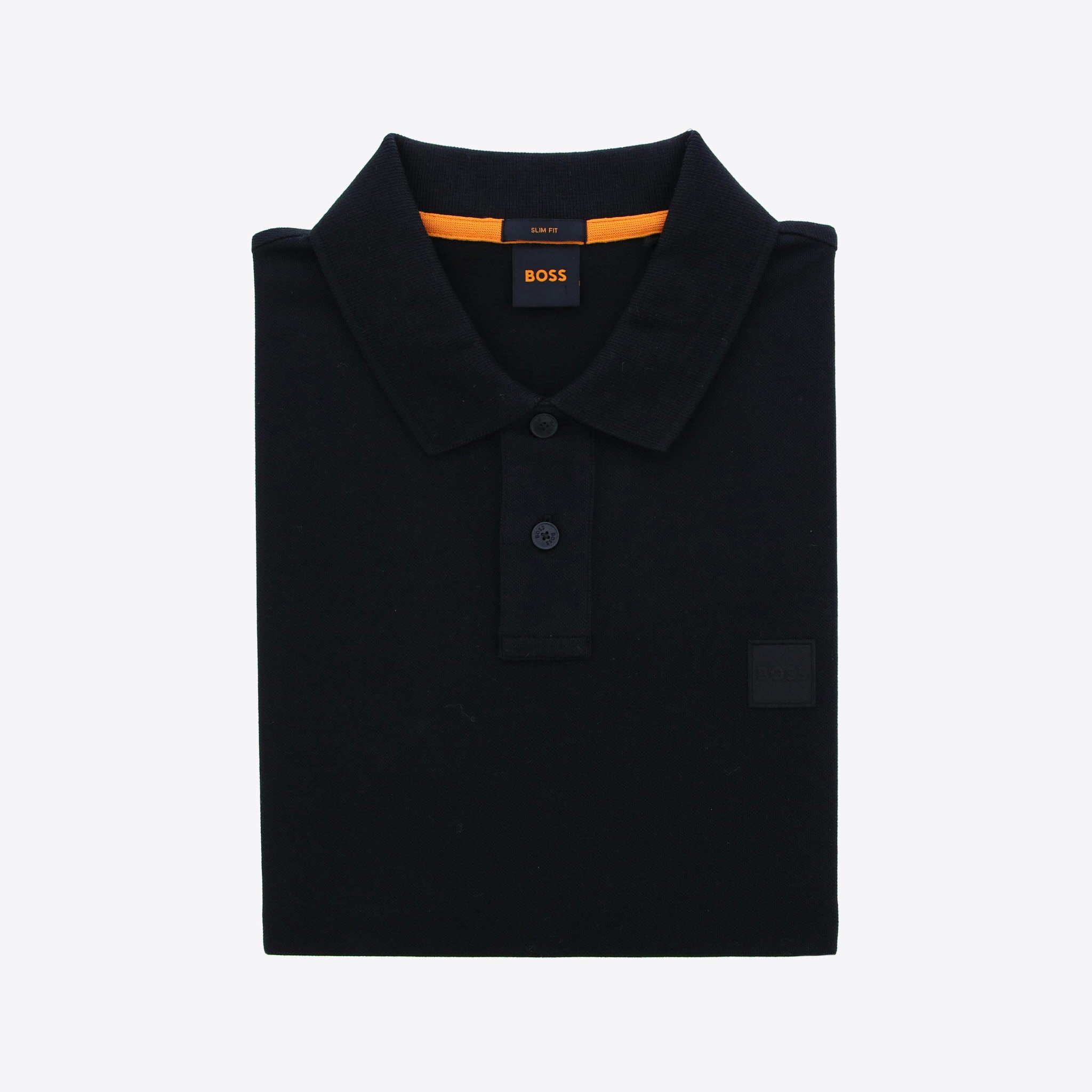 Boss Polo Zwart Stretch