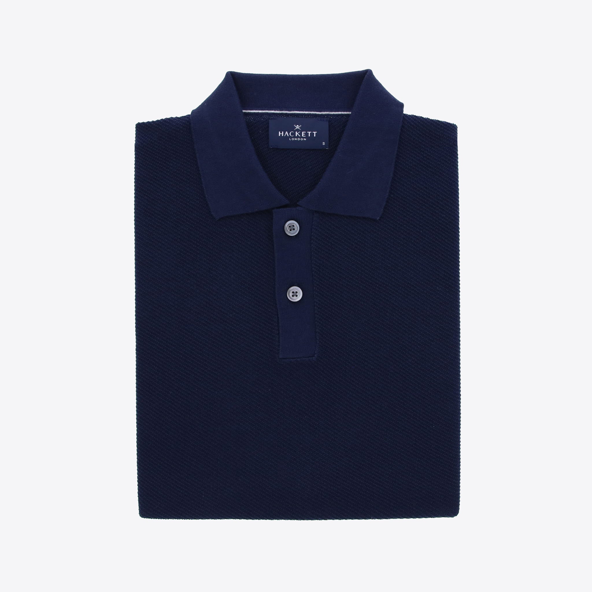 Hackett Pull Polo Blauw Km