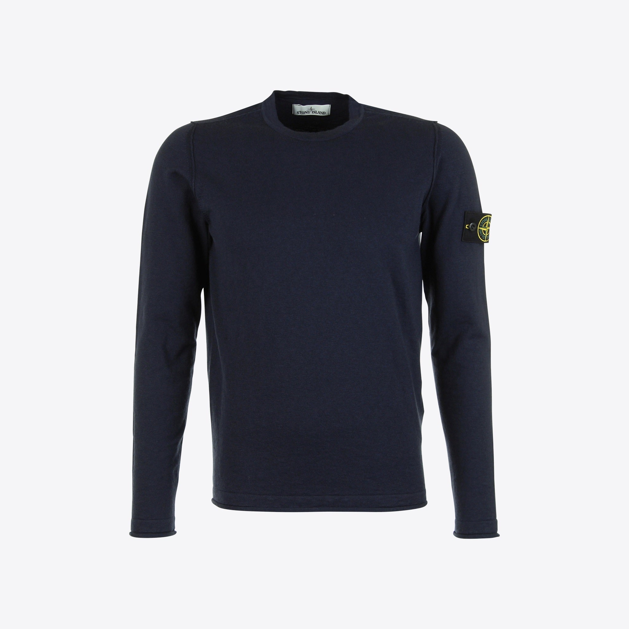 Stone Island Pull Blauw Slub