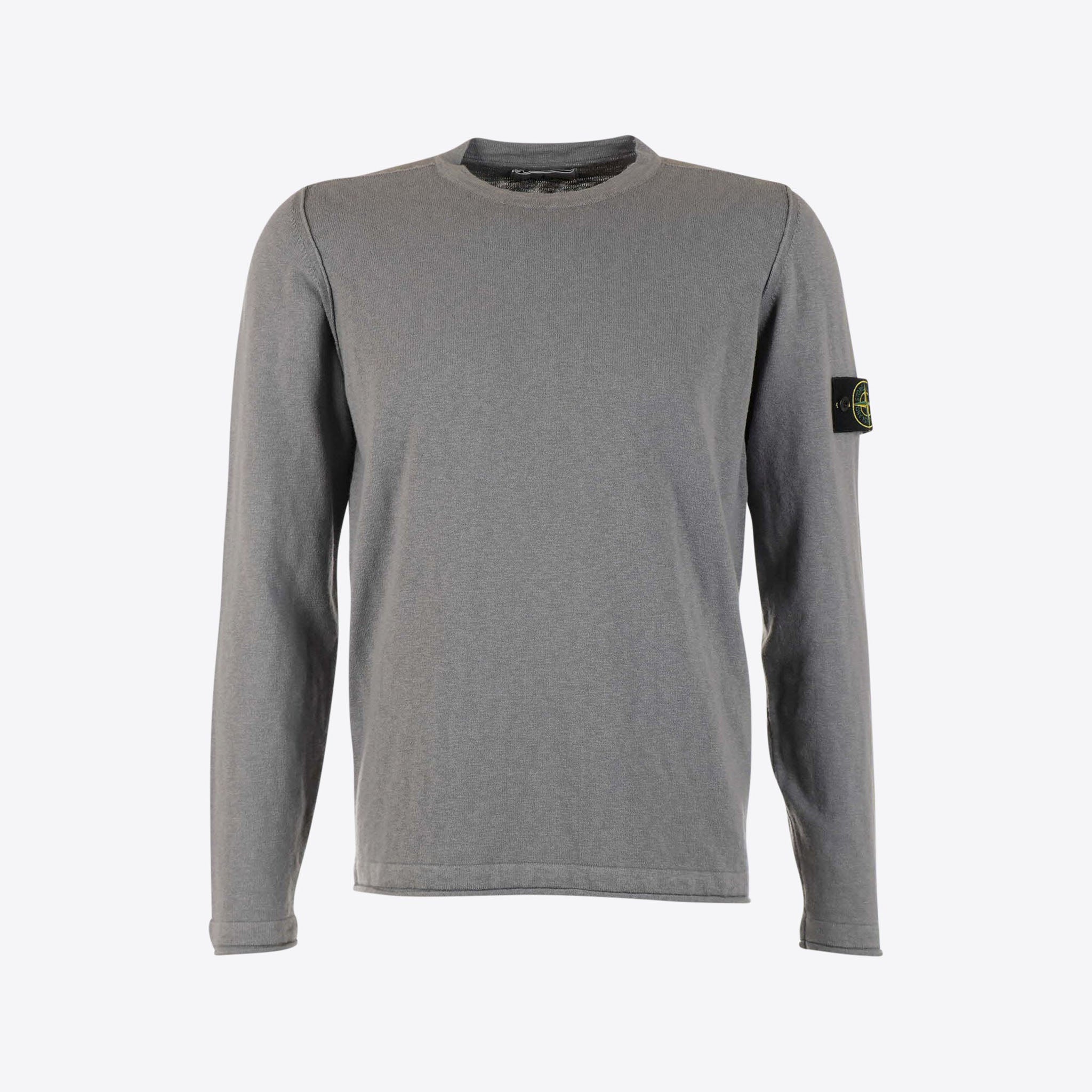 Stone Island Pull Grijs Slub