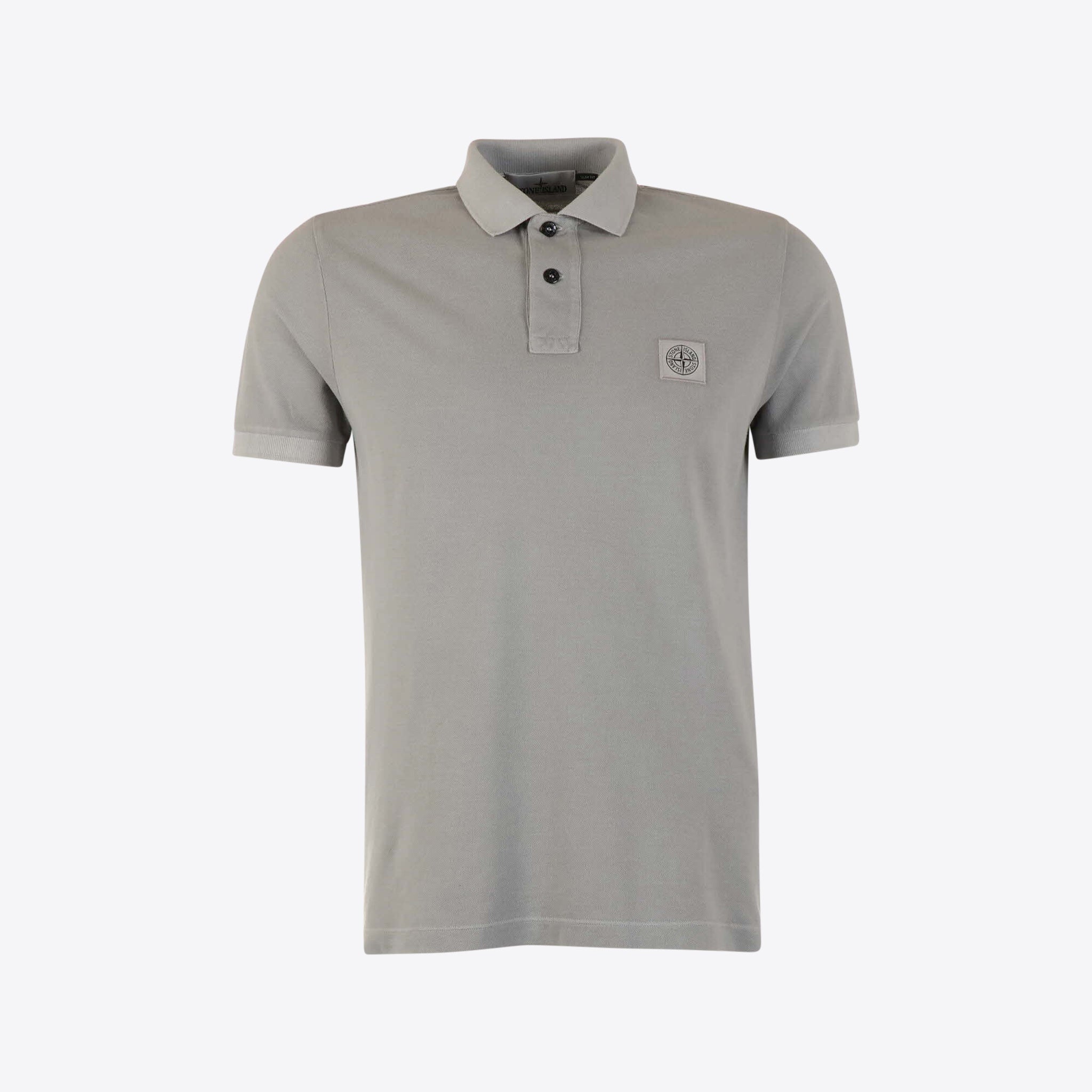 Stone Island Polo Grijs Washed