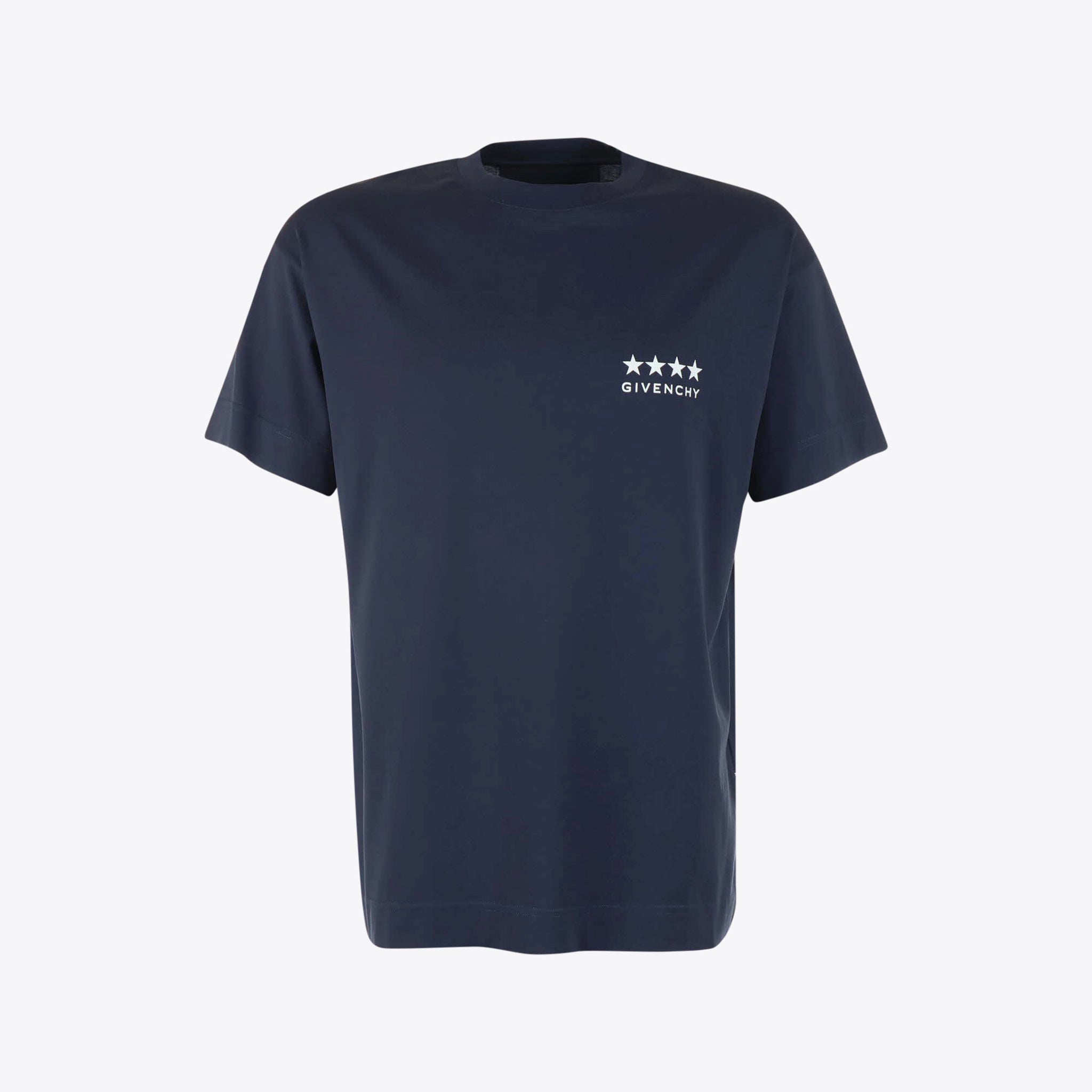 Givenchy T-shirt D.blauw Logo Rug