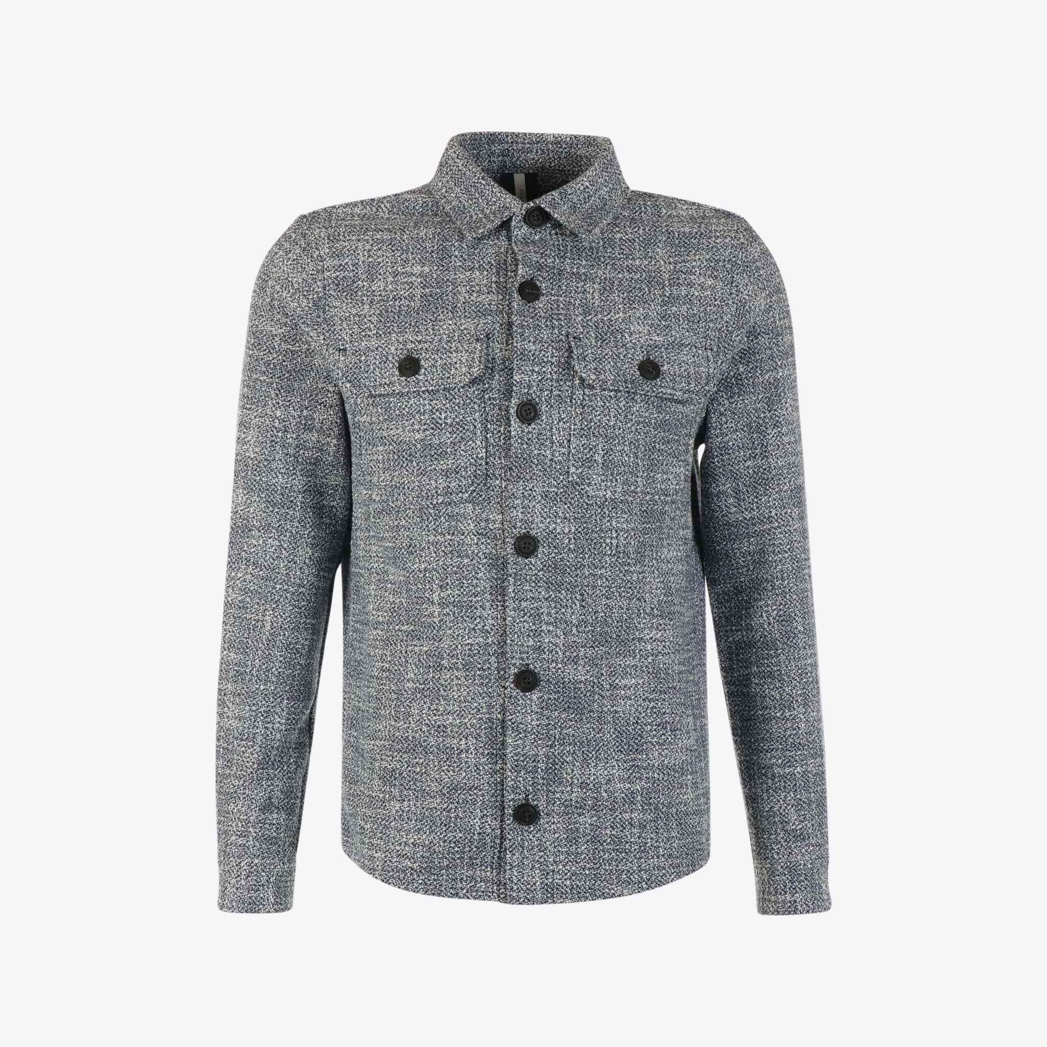 Profuomo Overshirt Blauw Melange