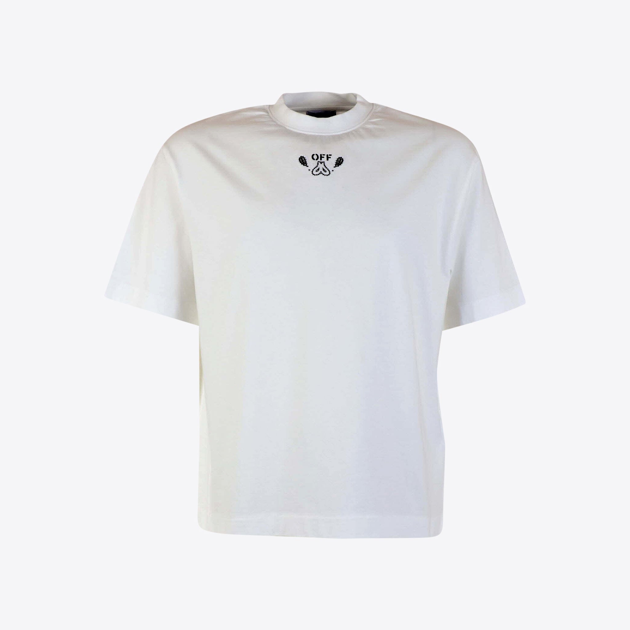 Off-white T-shirt Wit Paisley