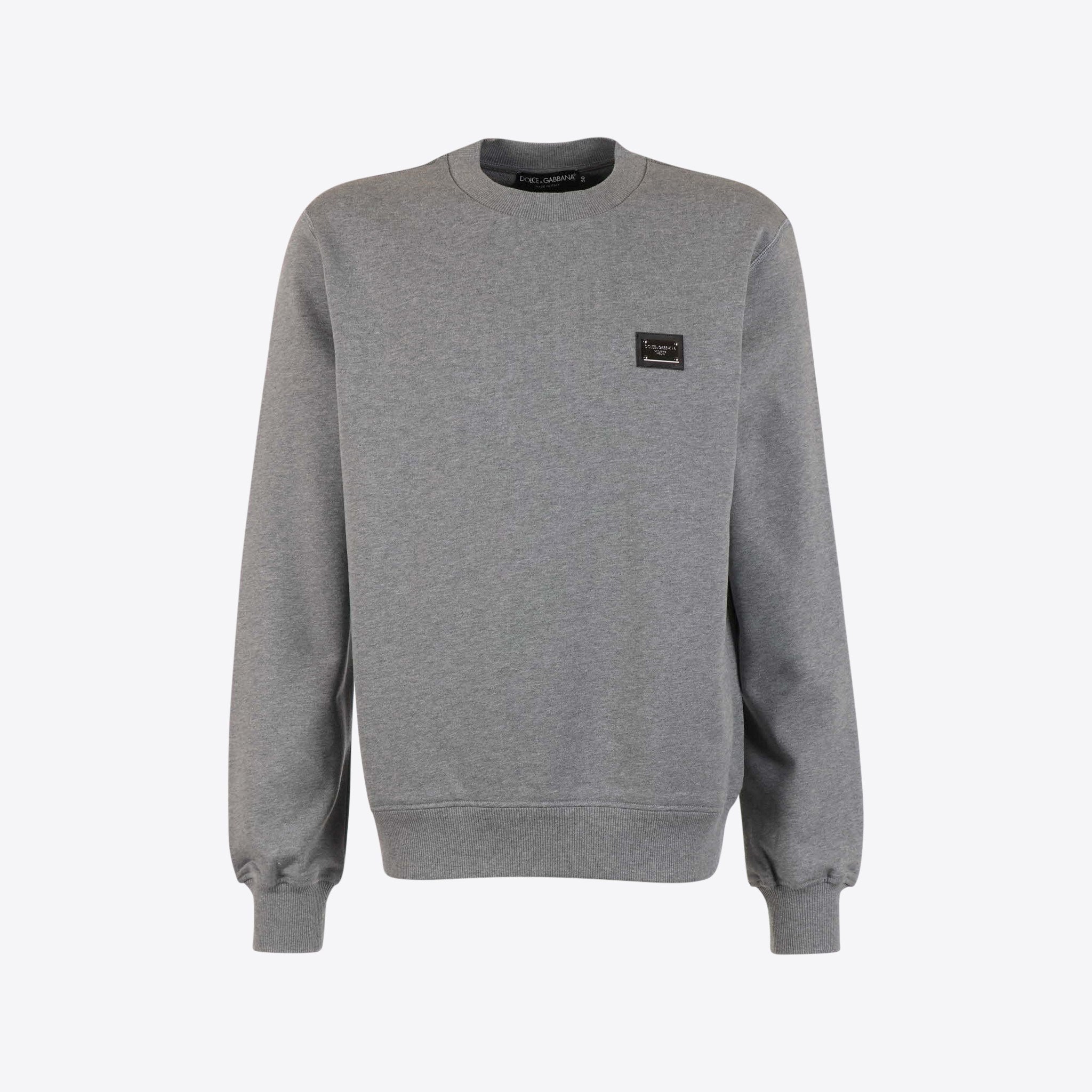 Dolce & Gabbana Sweater Grijs Plaque