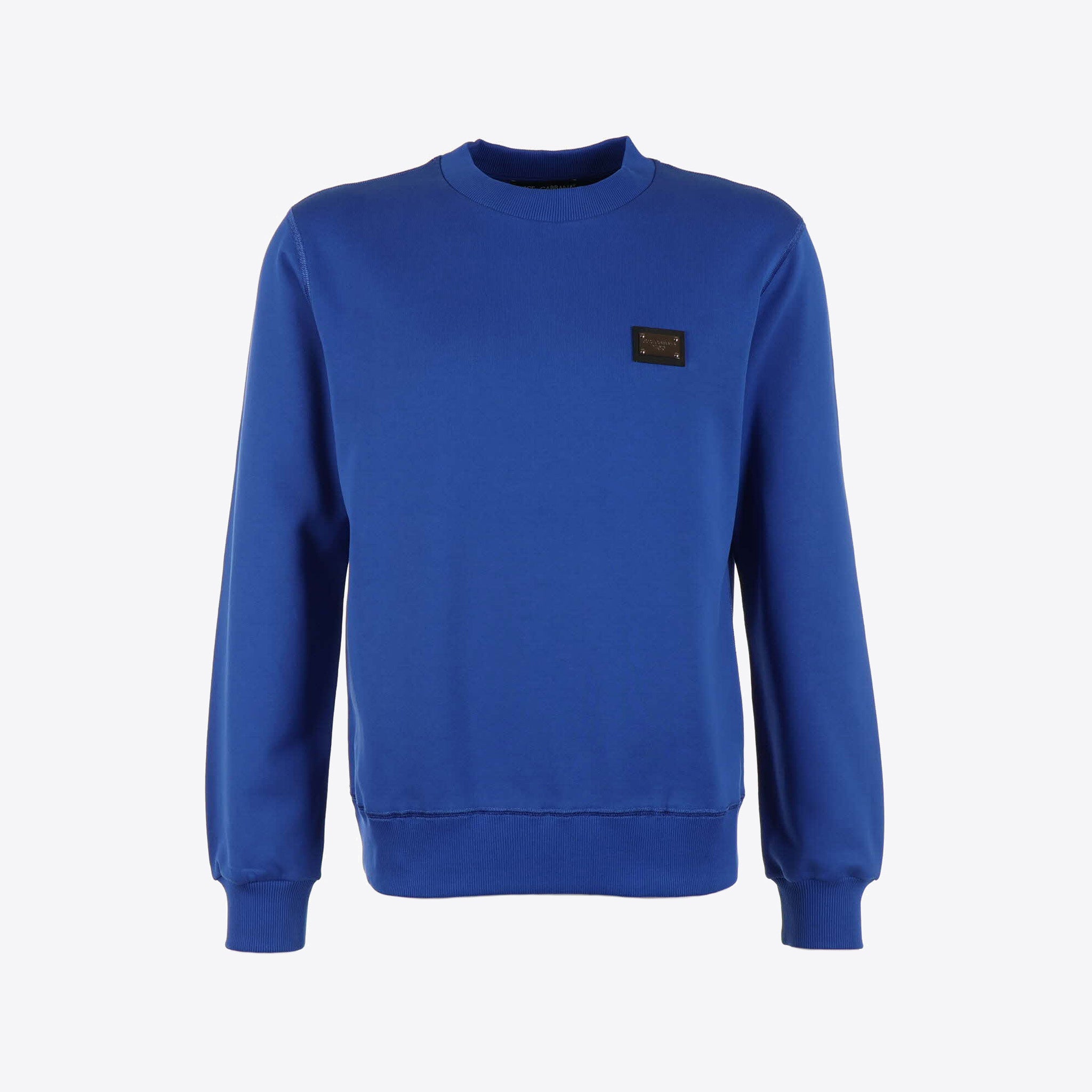 Dolce & Gabbana Sweater Felblauw Plaque