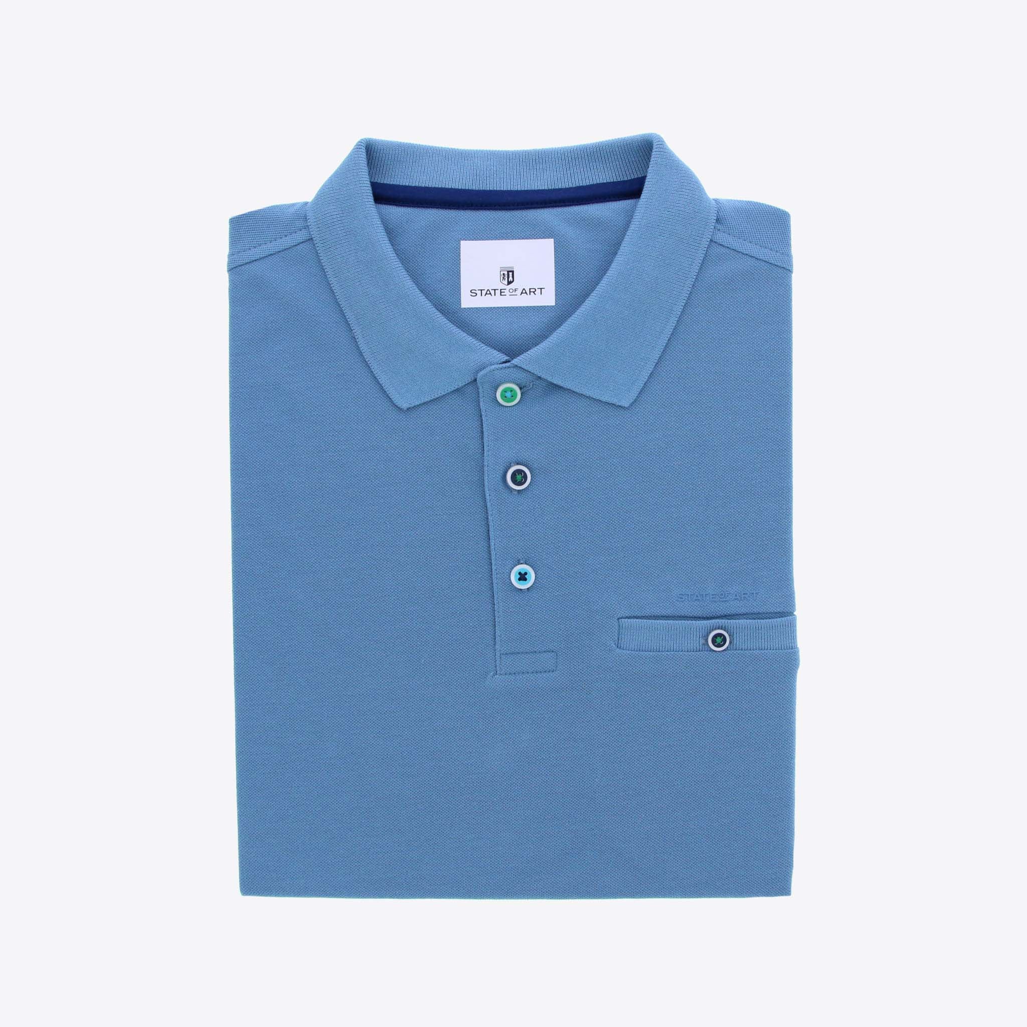 State Of Art Polo Blauw Zakje