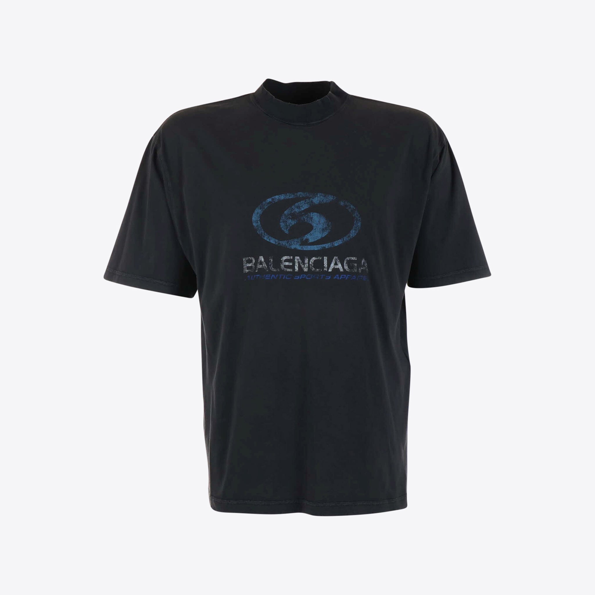 T shirt Zwart Blauw Surf