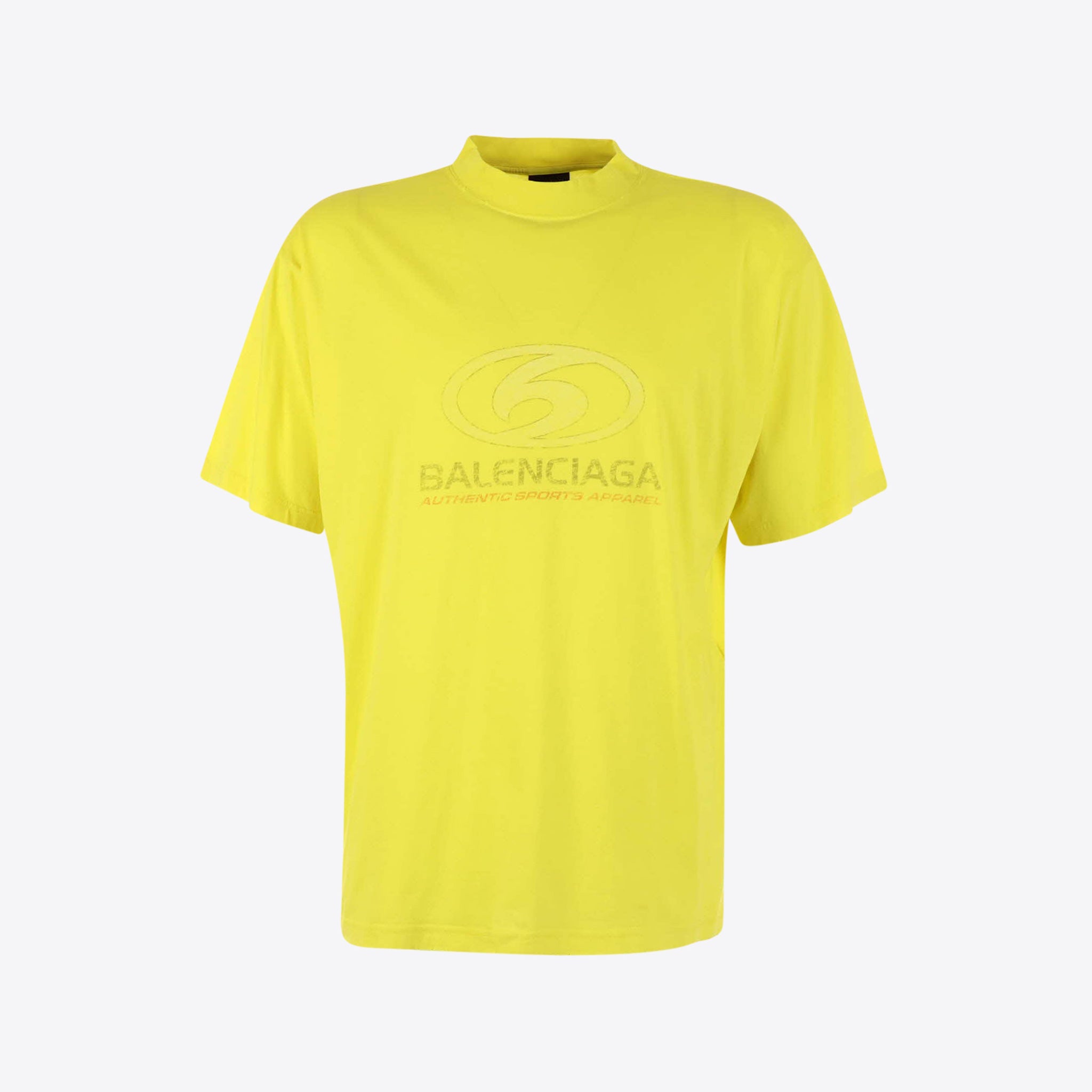 Balenciaga T-shirt Geel Surf