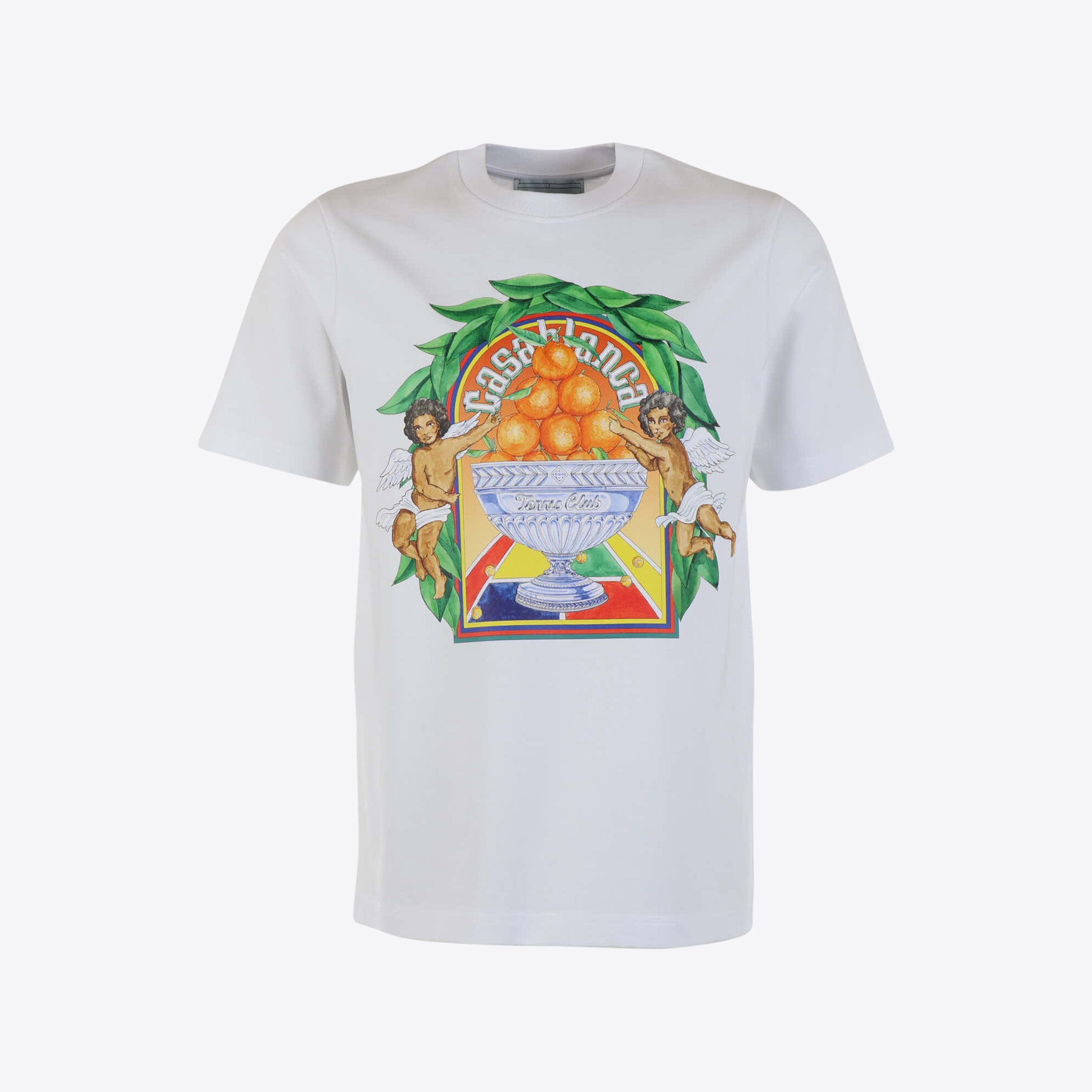 Casablanca T-shirt Wit Oranges