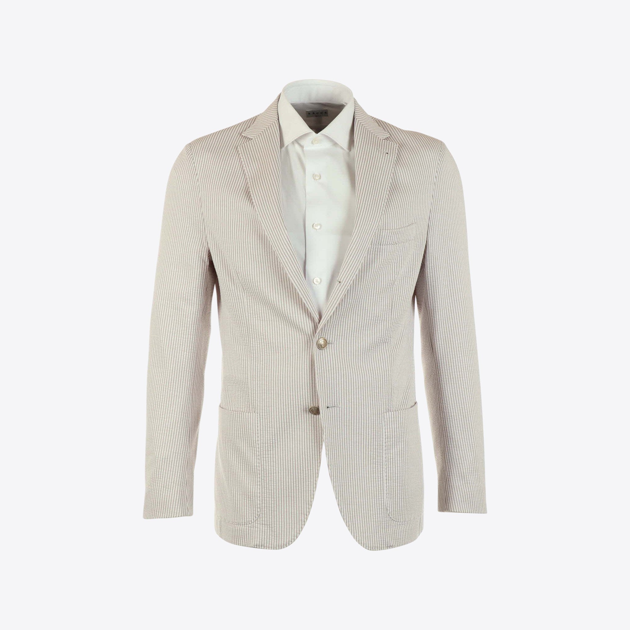 Eleventy Vest Beige Streep