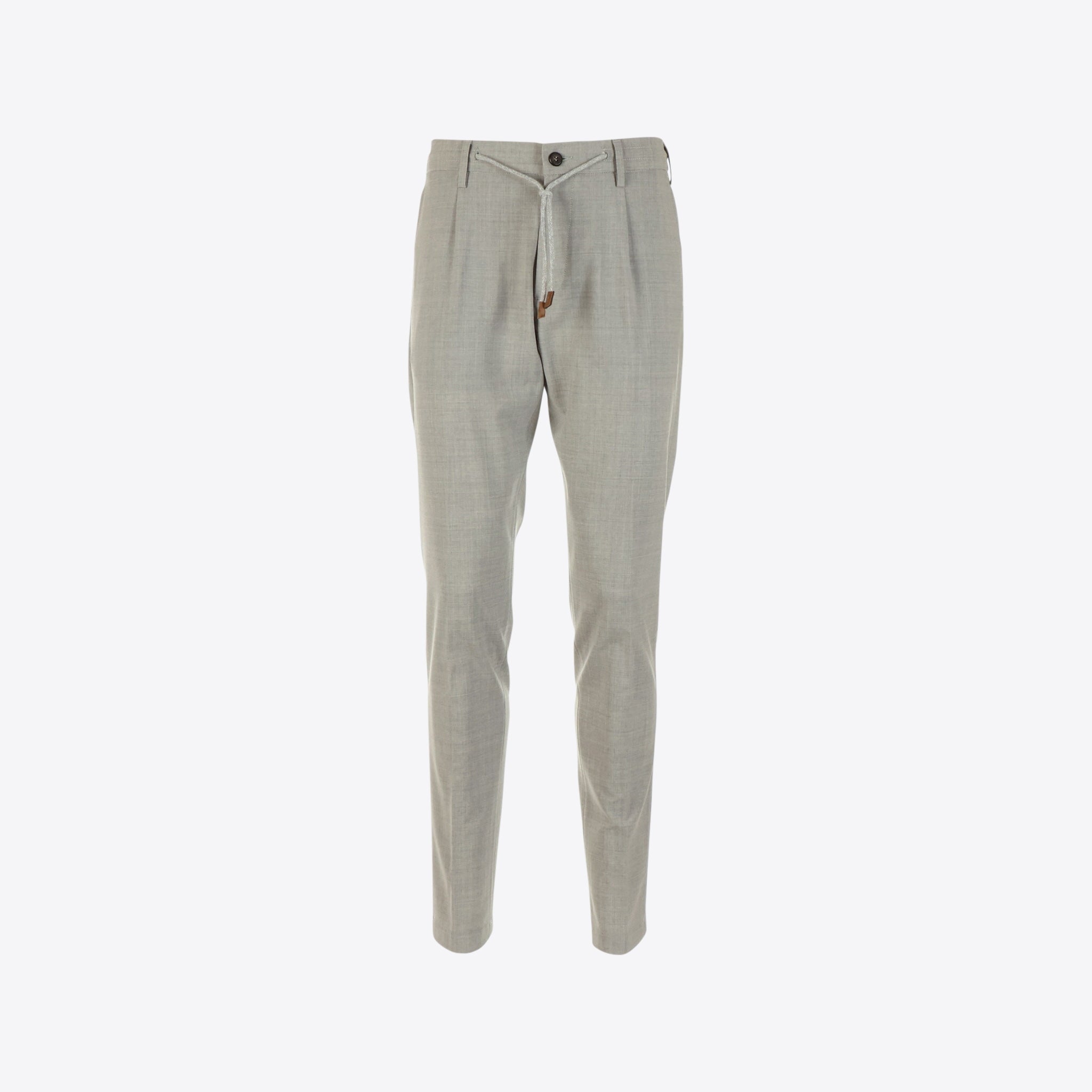 Eleventy Broek Grijs Koord Wol