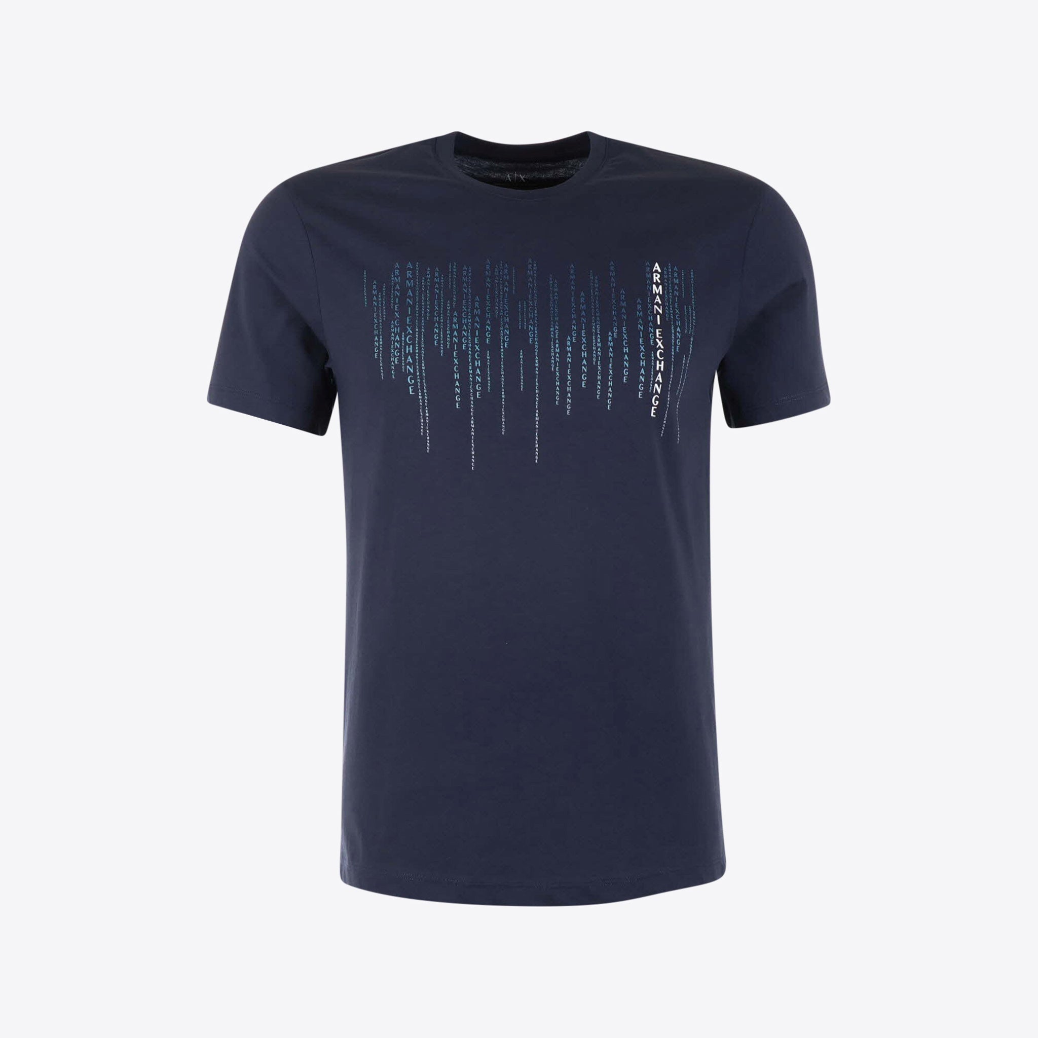 Armani Exchange T-shirt Blauw Fantasie