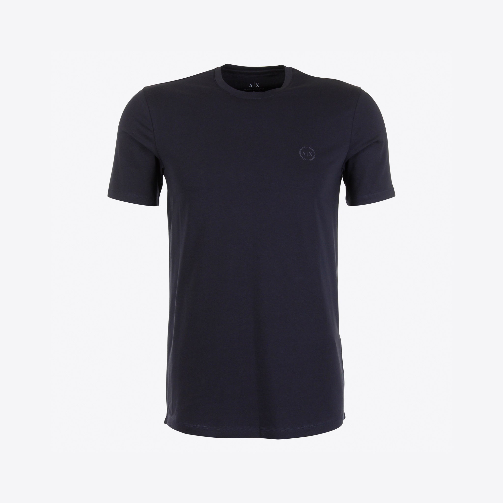 Armani Exchange T-shirt Blauw Stretch
