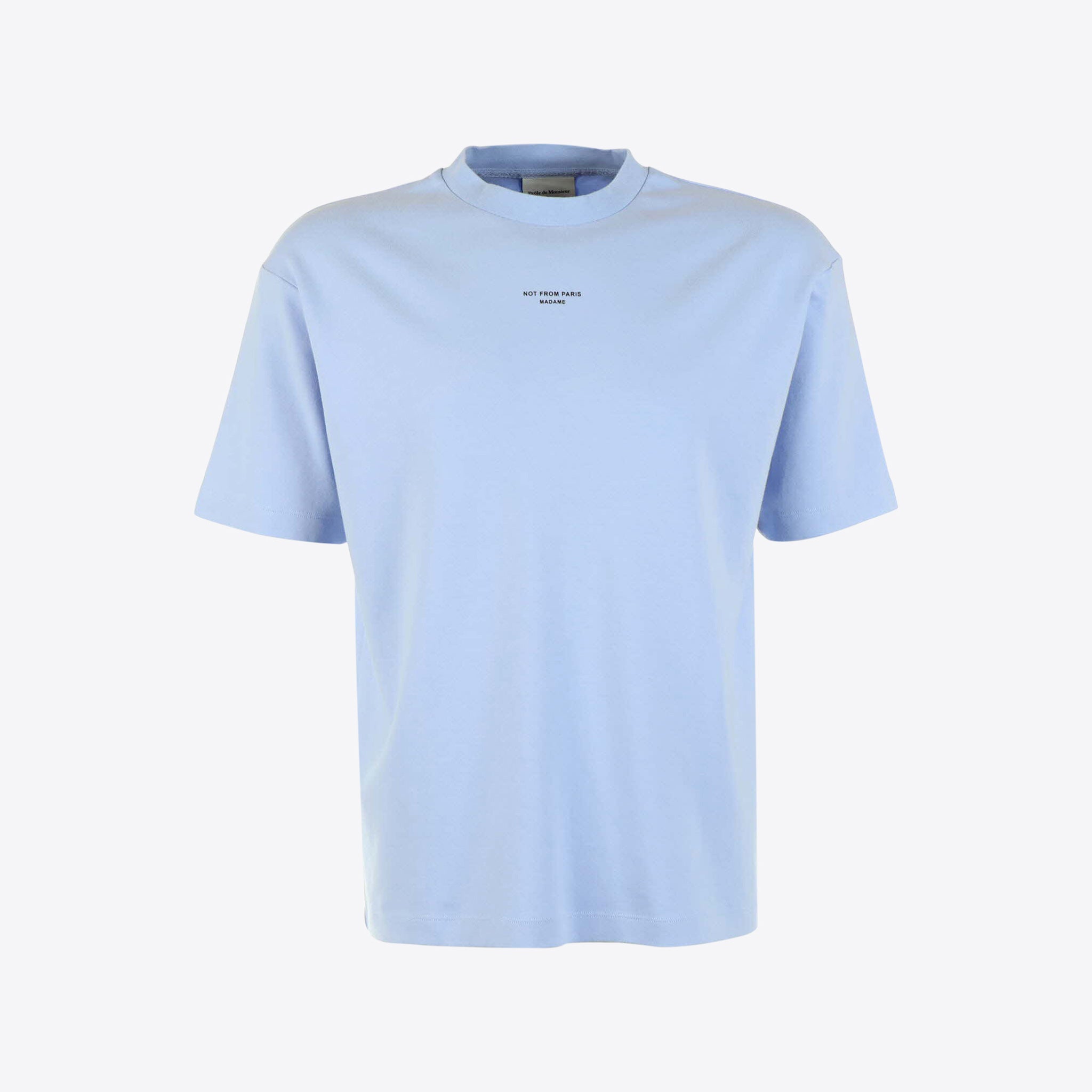 Drôle De Monsieur T-shirt Blauw Slogan