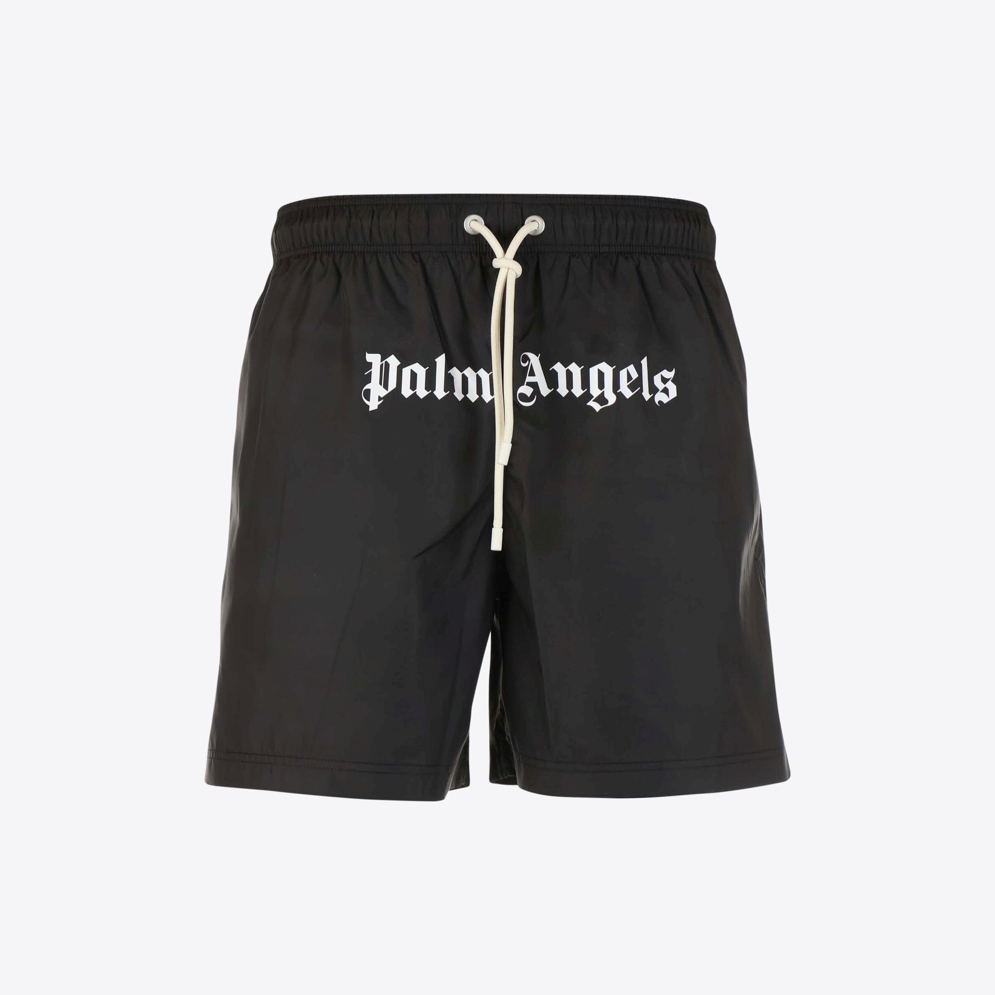 Palm Angels Zwemshort Zwart-wit Logo