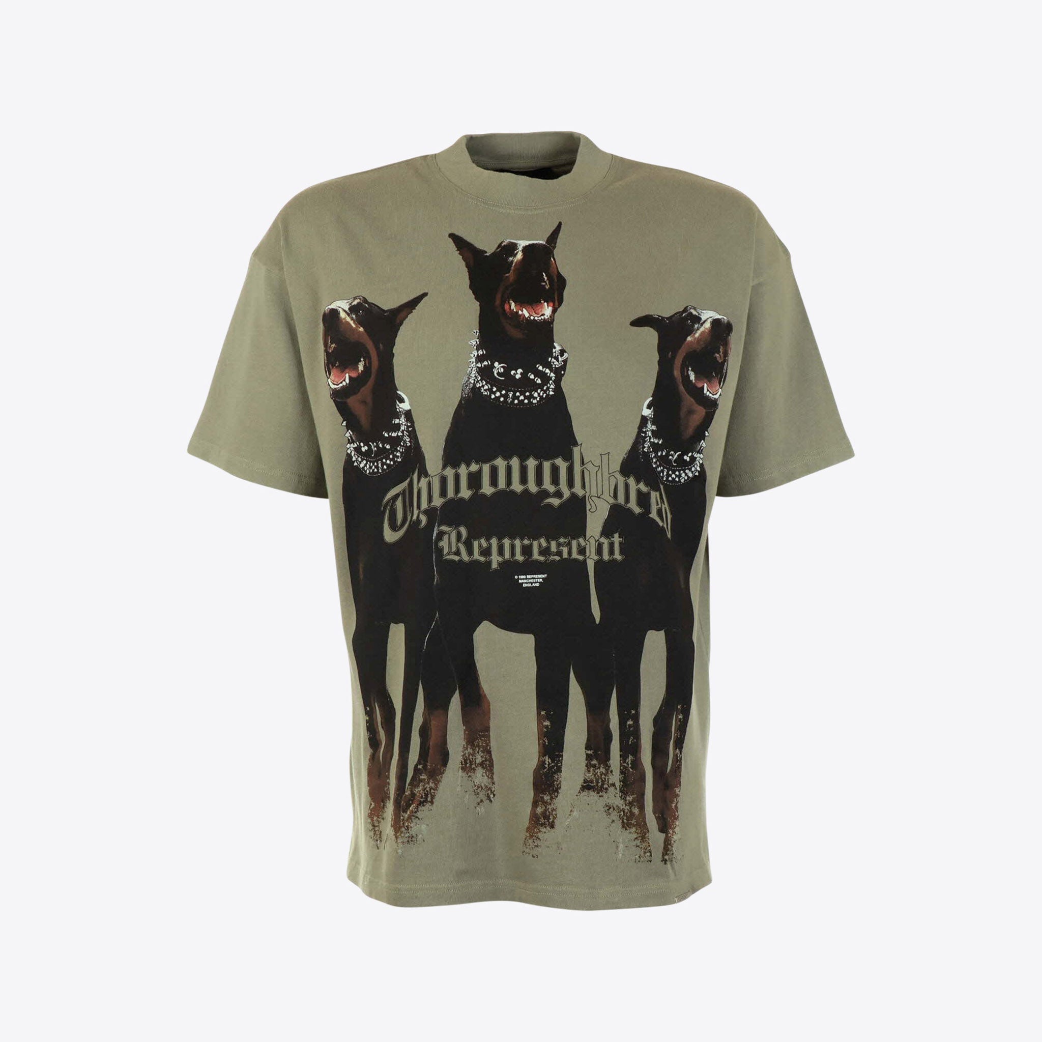 Represent T-shirt Kaki Dogs