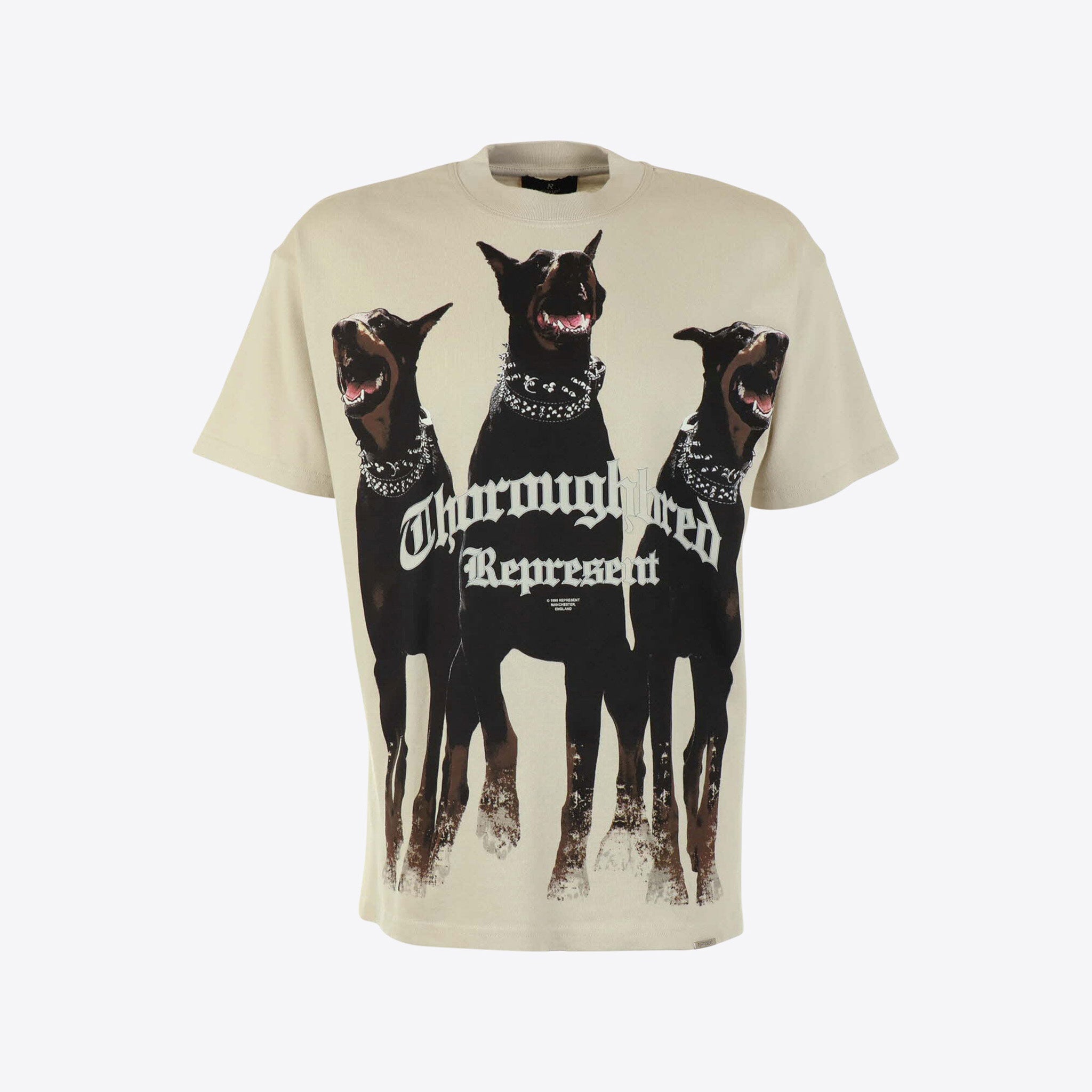 Represent T-shirt Ecru Dogs