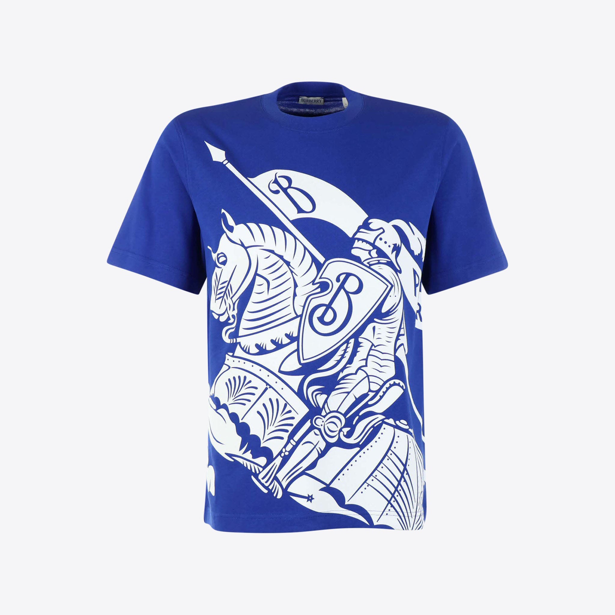 Burberry T-shirt Felblauw Print