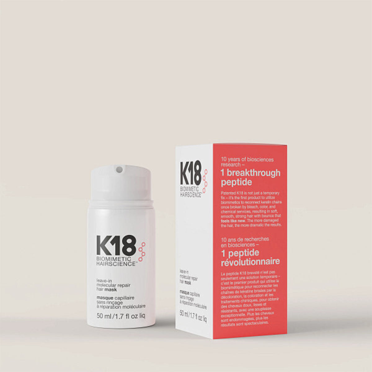 K18 LEAVE-IN MOLECULAR REPAIR HAIR MASK 50ML — Ozdare