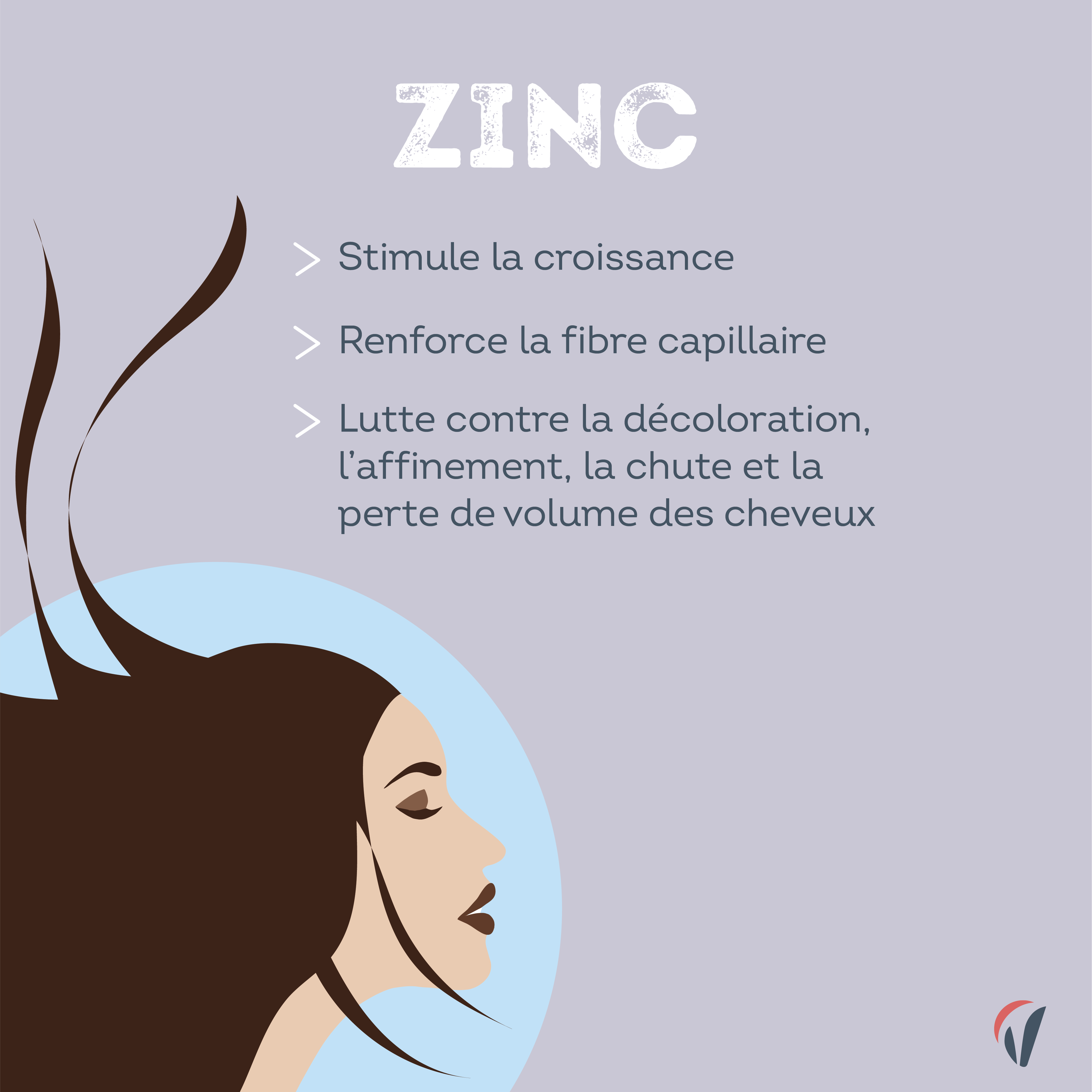 contribution cheveux zinc