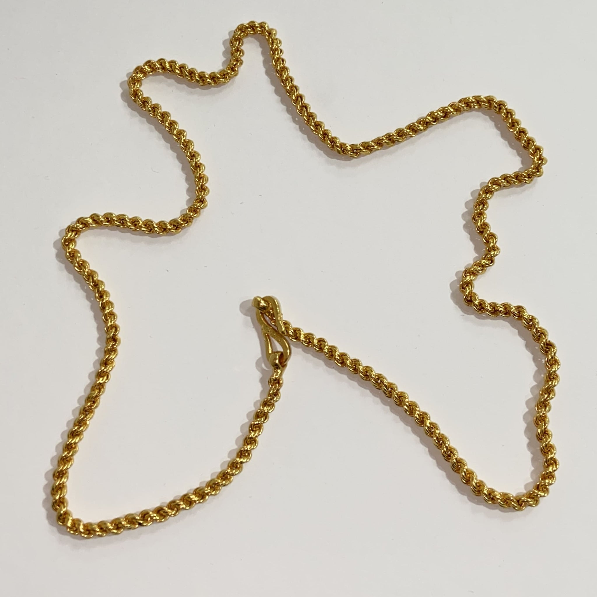 bezoek Bowling Skalk Rope chain / ketting 263 - 22 karaat 60 cm / 3,6 mm – Sehgal Jeweller