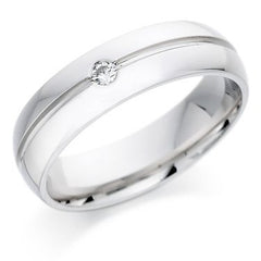 example of a men's channel set diamond wedding ring