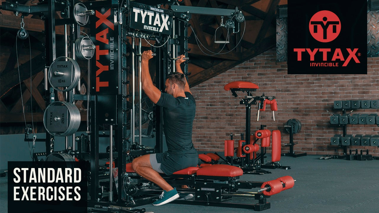 Seated Smith Hammer Grip Overhead Press Tytax