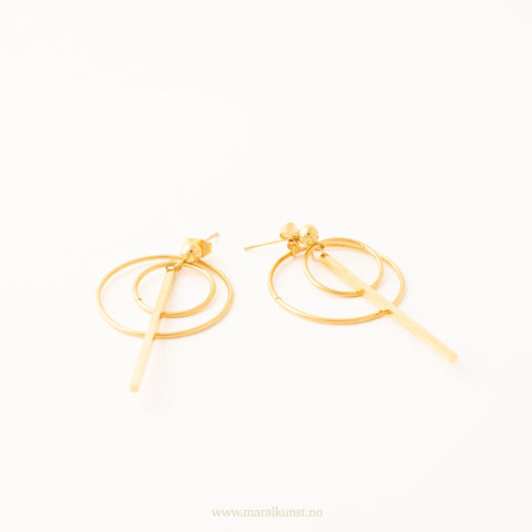 Geometric Circle Statement Earrings