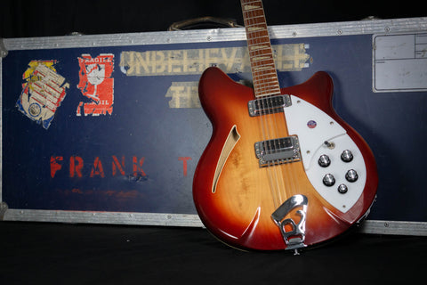 rickenbacker 360 12 fireglo, owned by Frank Turners drummer. Comes with Frank Turner tour case