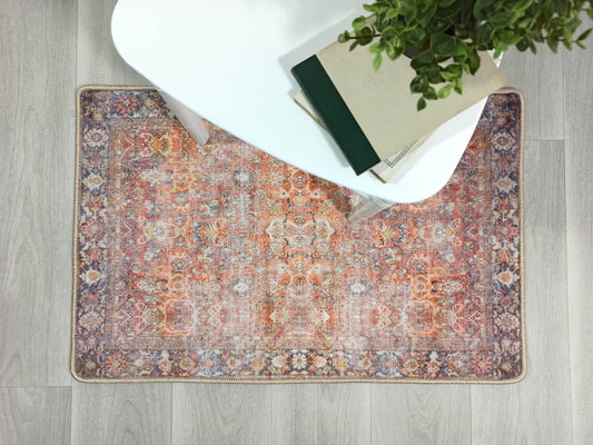 Persian 2X3 Sophisticated Door Mat - Handmade Bath Vintage Grey Orange  Green Blue Rug 105 X 50 cm 1.7 3.5 Feet 1140 - Yahoo Shopping