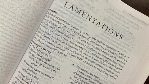 Le Livre des Lamentations - Livre Biblique expliqué