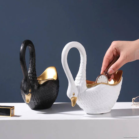 ModestFinest Odette Catchall Sculpted Swan Key Holder