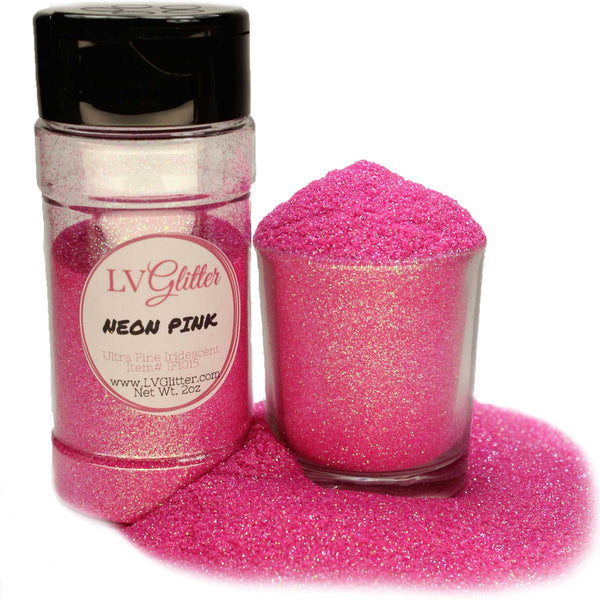 TORC 6 oz Pink Fine Glitter Set, Iridescent Pink Hot Pink Fine