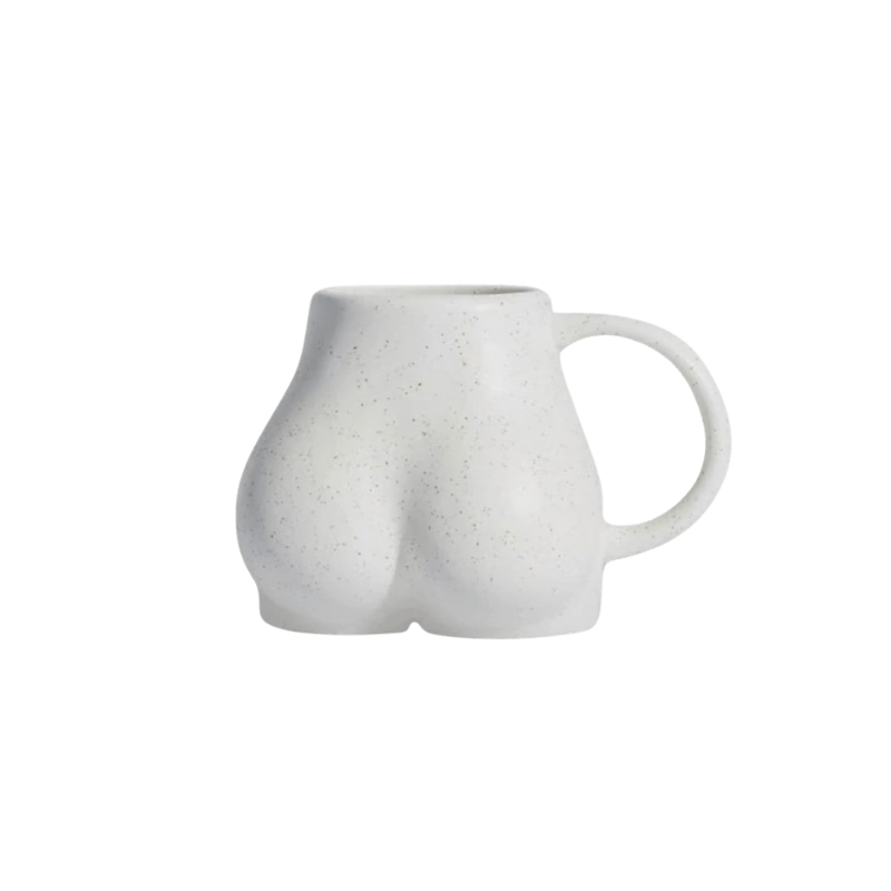 Wavy Handle Glass Mug - Ikorii