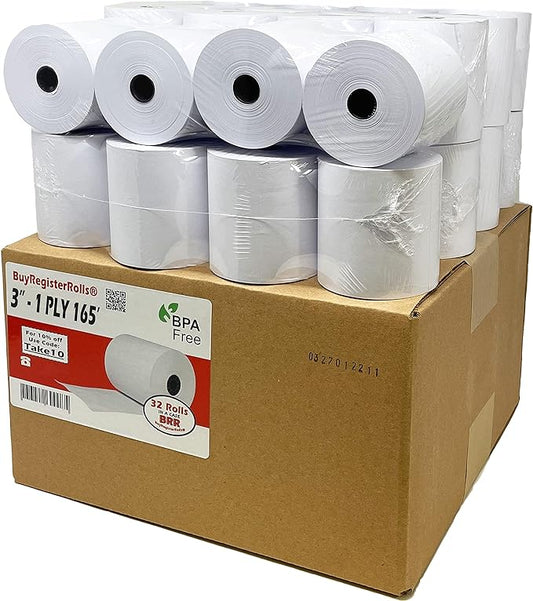 Thermal Paper Rolls 3 1/8 x 230' Tape for Cash Register