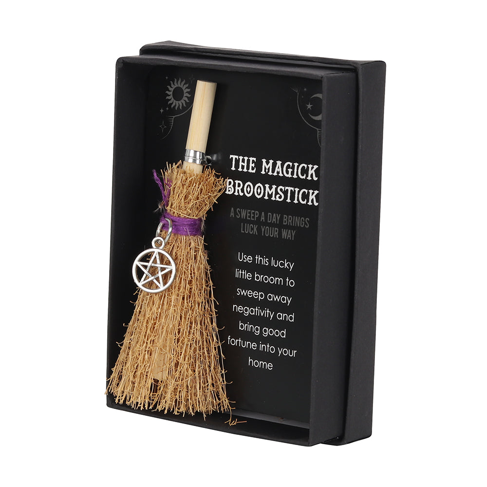 Pentagram Magic Broomstick Charm Gift For the Perfect Halloween Witch