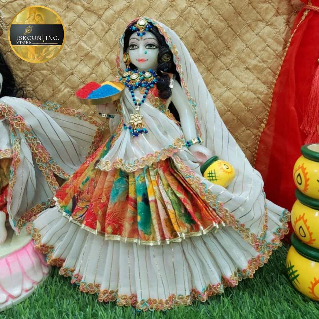 Vrindavan style colourful Dress for Radha Krishna – Iskconinc store